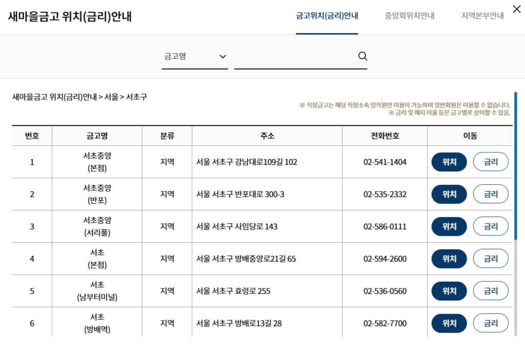 금리 확인