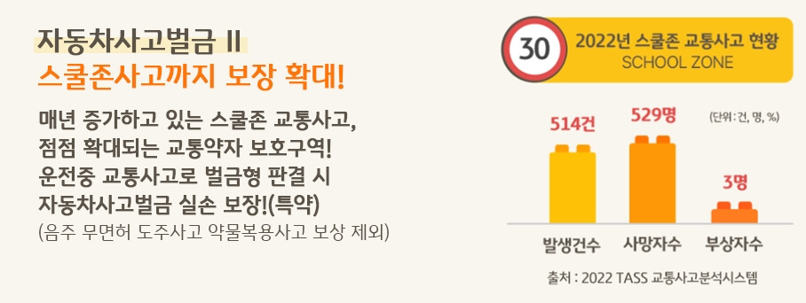 운전자보험 비교 및 스쿨존 사고 보장 특약 확인하기