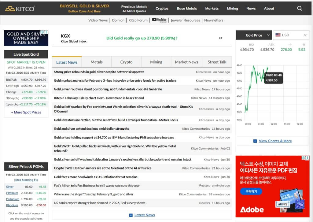 키트코 홈페이지