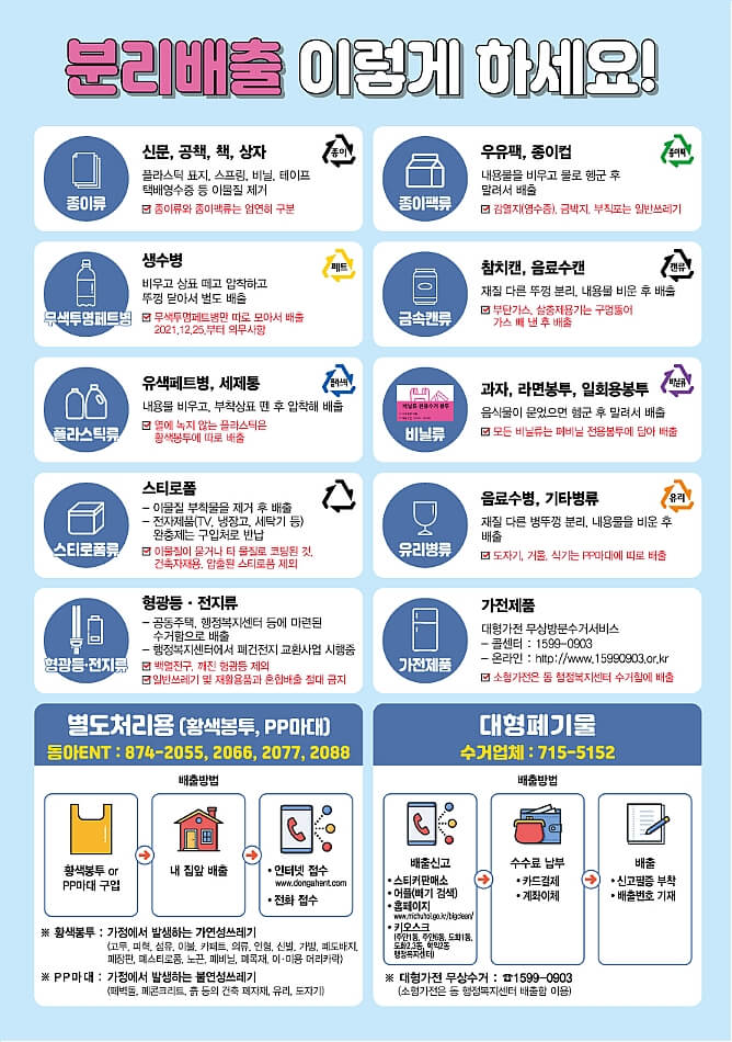 인천 미추홀구 분리배출 요령